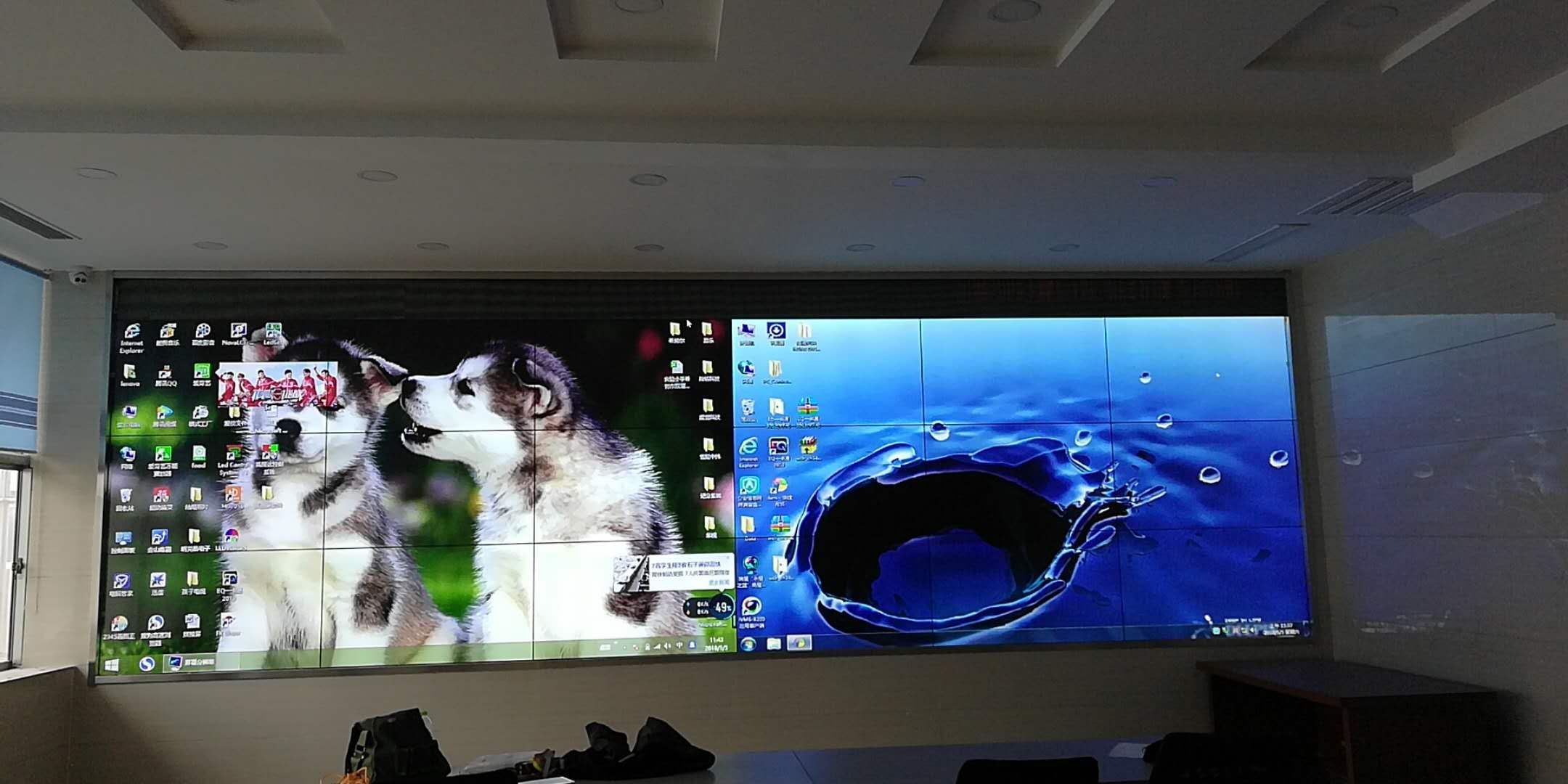 拼接屏再完工一塊，效果沒的說